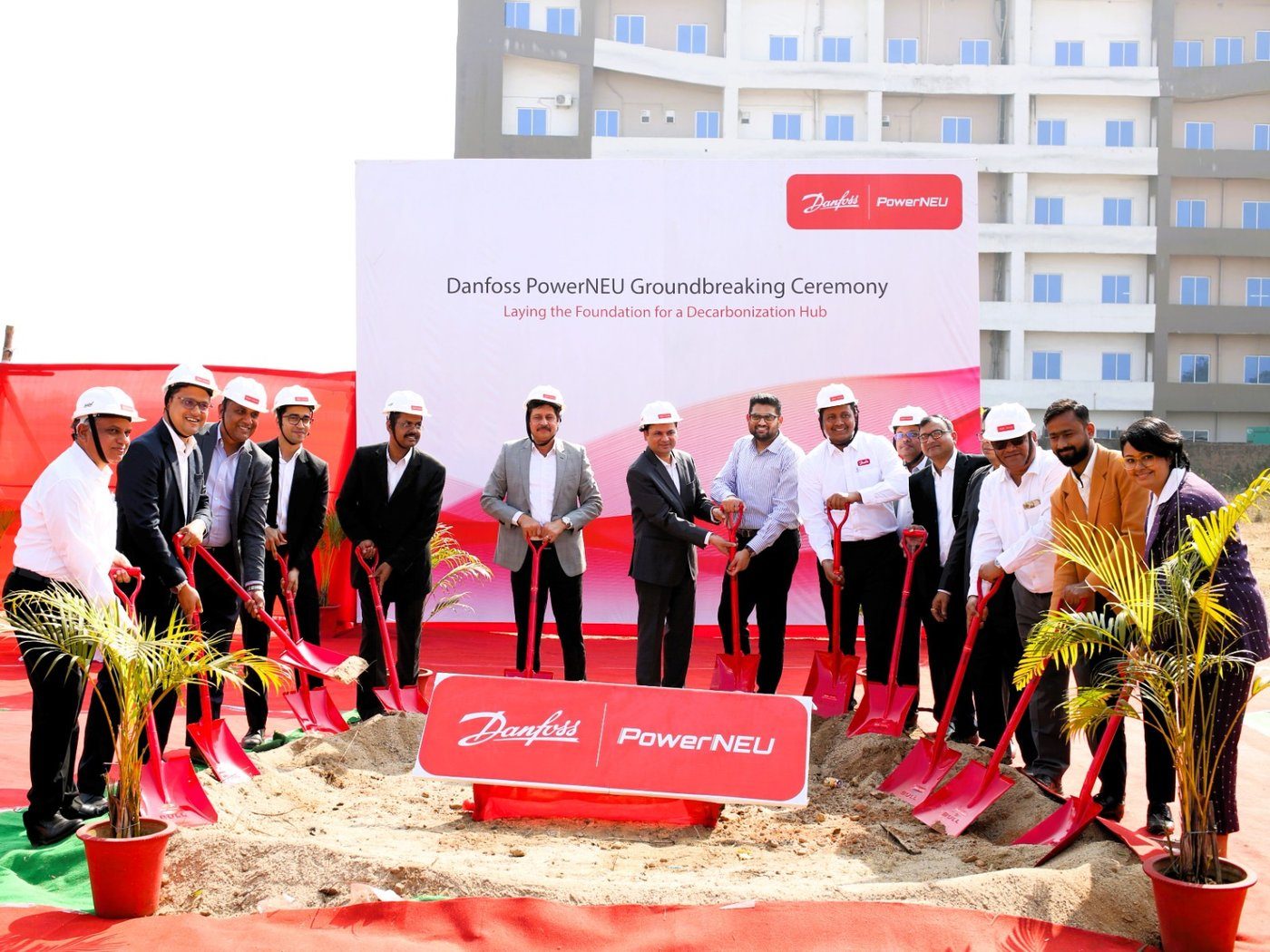 Groundbreaking ceremony for the Danfoss PowerNEU Jamshedpur facility