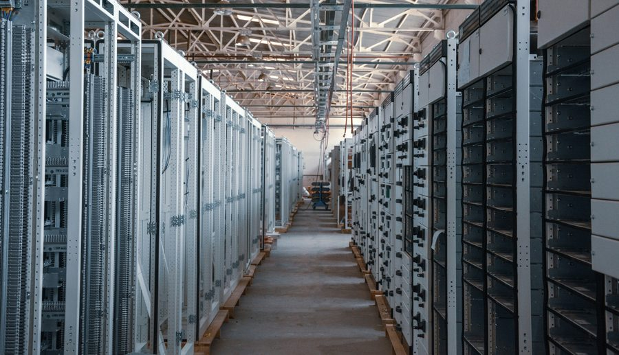 Data center electrical switchgear and panel rows
